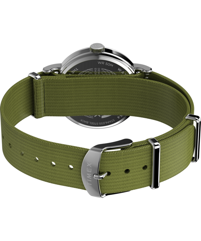 TW2W85600 Weekender 37mm Fabric Strap Watch  Caseback with Attachment Image