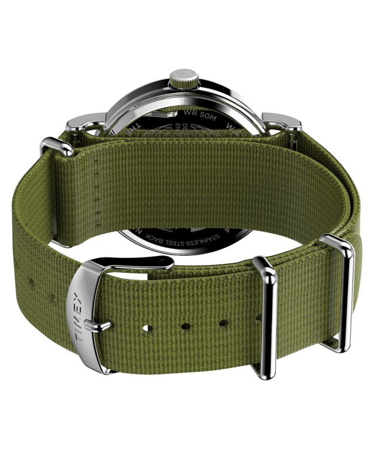 TW2W86000 Weekender 40mm Fabric Strap Watch  Caseback with Attachment Image