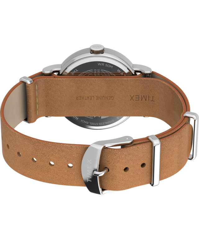 TW2W86500 Weekender 37mm Leather Strap Watch Caseback with Attachment Image