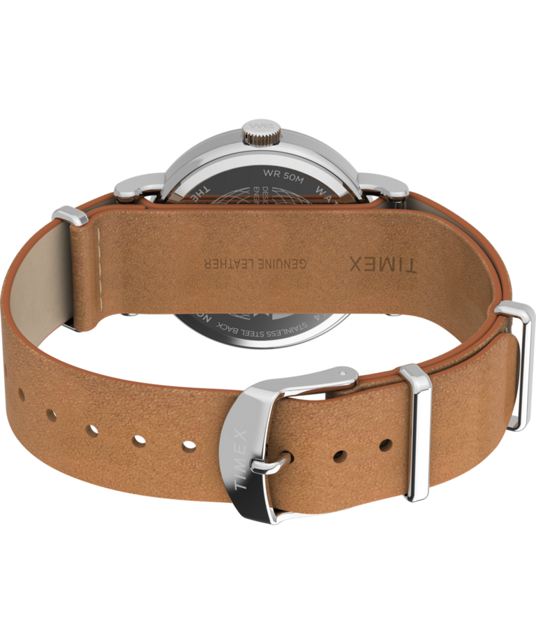 TW2W86500 Weekender 37mm Leather Strap Watch Caseback with Attachment Image