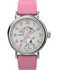TW2W88900 Peanuts x Timex Standard Valentine's 40mm Leather Strap Watch Primary Image
