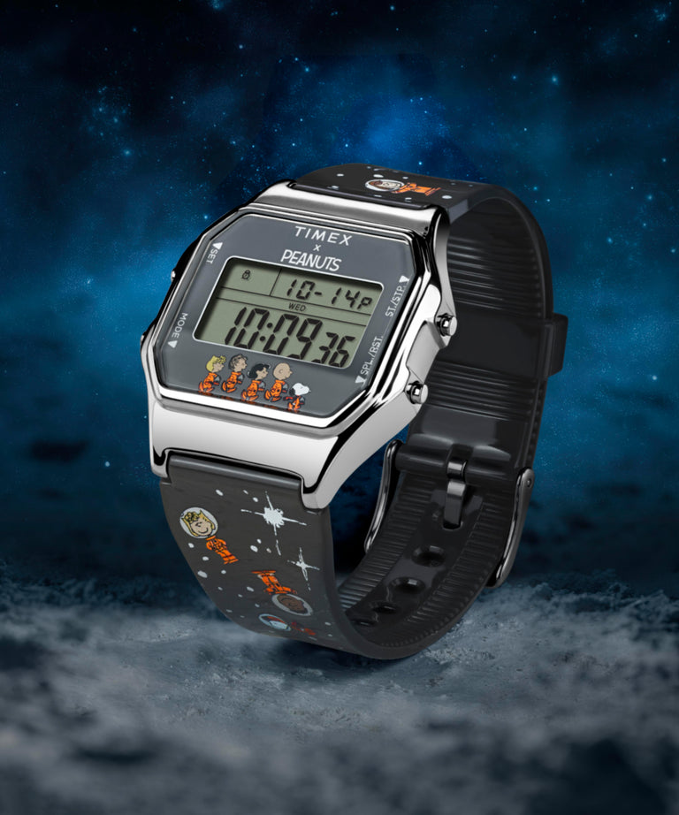 TW2W90100 Timex x Peanuts® T80 Peanuts Space 34mm Resin Strap Watch Collab Additional Image