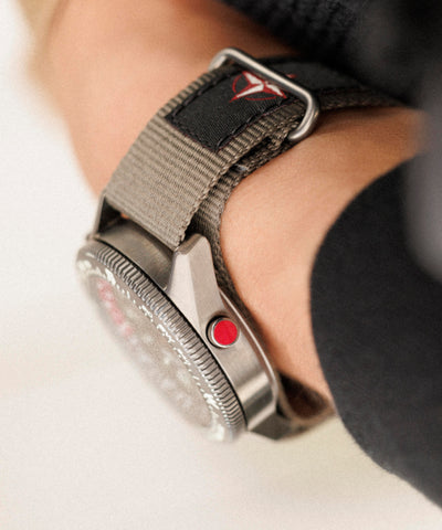 TW2W91100 Expedition Tide-Temp-Compass 43mm Fabric Strap Watch Alt Wrist Shot 1 Image