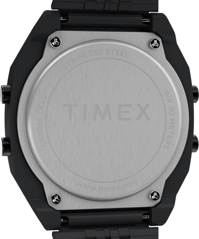 TW2W91600 Timex T80 Steel 36mm Stainless Steel Bracelet Watch Caseback Image