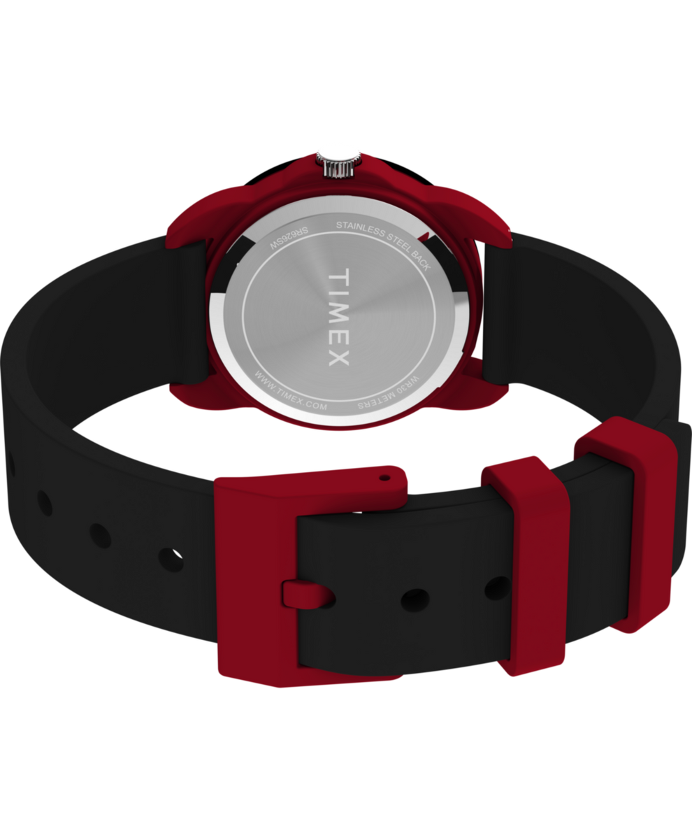 TW2W91900 TIMEX TIME MACHINES® 30mm Silicone Strap Watch Caseback with Attachment Image