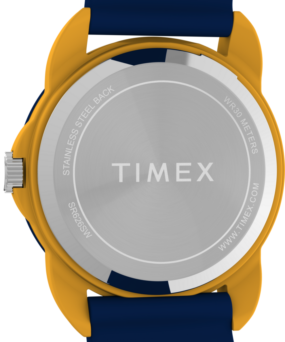 TW2W92100 TIMEX TIME MACHINES® 30mm Silicone Strap Watch Caseback Image