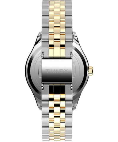 TW2W95100 Timex x Peanuts® Timex Legacy In Bloom 34mm Stainless Steel Bracelet Watch Strap Image