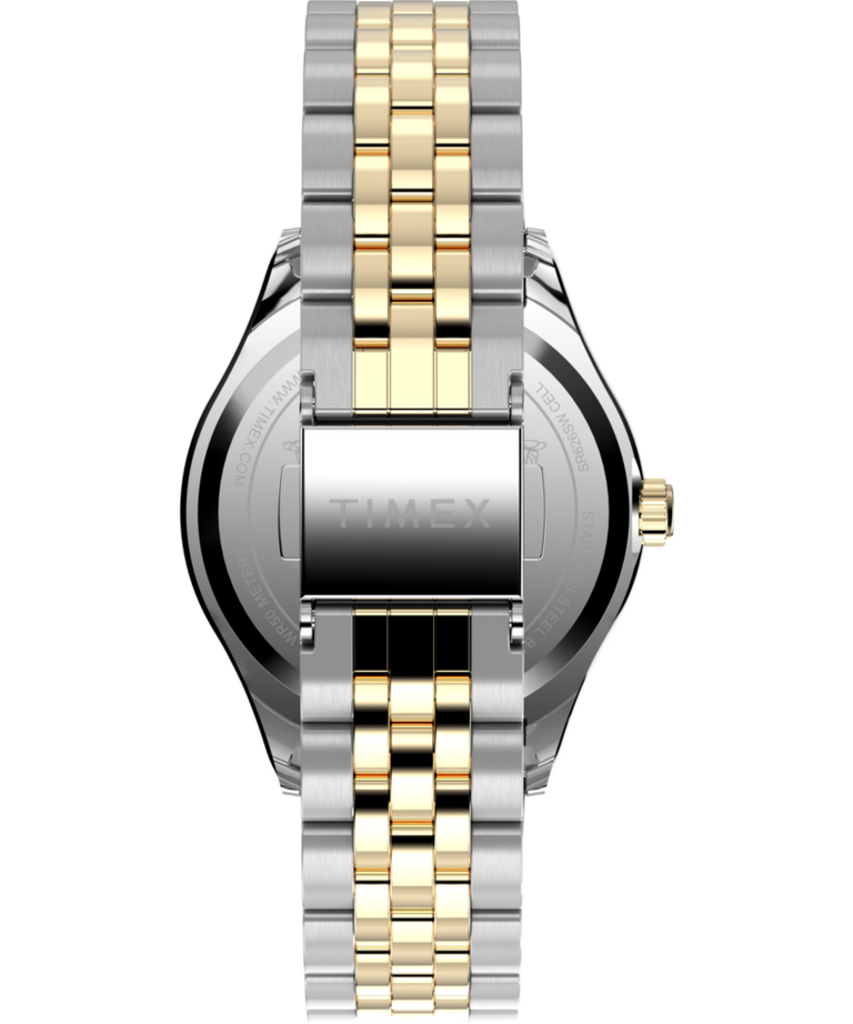 TW2W95100 Timex x Peanuts® Timex Legacy In Bloom 34mm Stainless Steel Bracelet Watch Strap Image