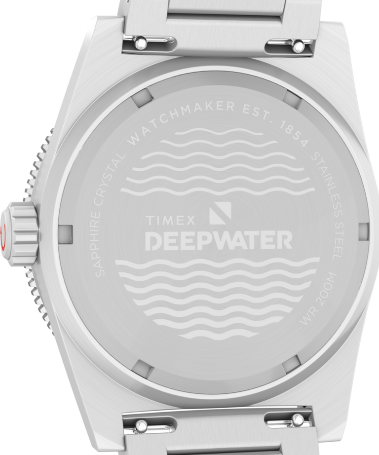 TW2W95200 Deepwater Reef 200 41mm Stainless Steel Bracelet Watch  Caseback Image