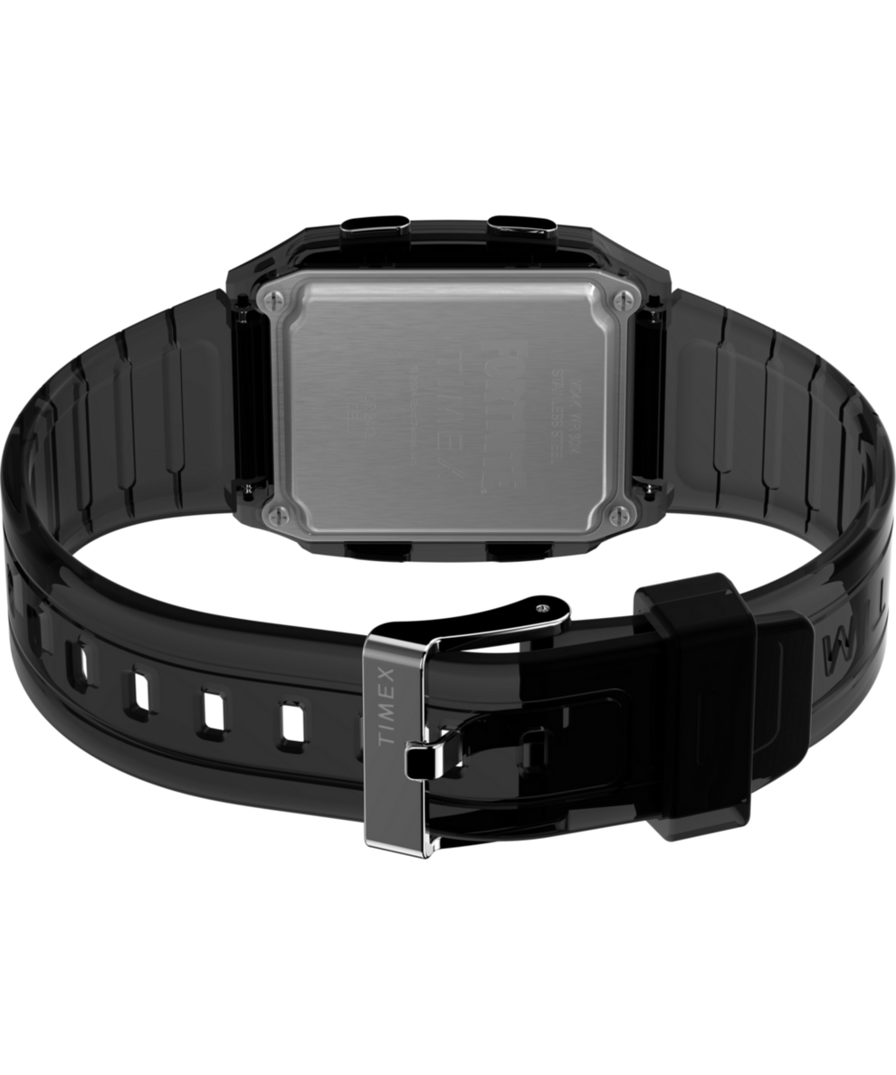 TW2W96500 Q Timex LCA x Fortnite® 35mm Resin Strap Watch Caseback with Attachment Image