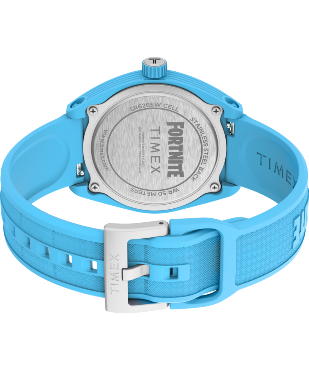 TW2W96900 Timex Urban Pop x Fortnite® 40mm Bio-TPU Strap Watch  Caseback with Attachment Image