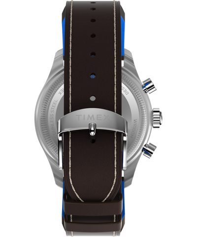 TW2W97200 Pan Am® x Timex Fly-Back Chronograph 43mm Leather Strap Watch  Strap Image