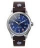 TW2W97300 Pan Am® x Timex Waterbury GMT 39mm Leather Strap Watch  Primary Image