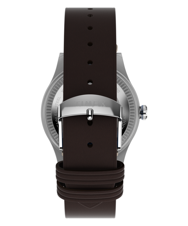 TW2W97300 Pan Am® x Timex Waterbury GMT 39mm Leather Strap Watch  Strap Image