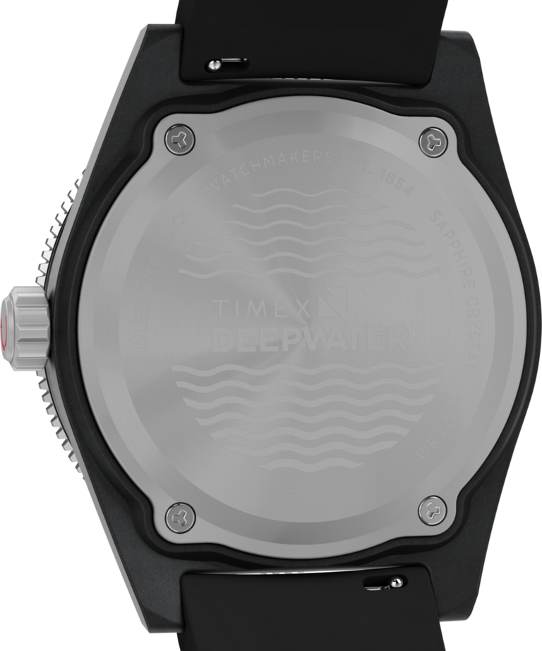 TW2Y02200 Deepwater Reef 200 XCF 43mm Synthetic Rubber Strap Watch Caseback Image