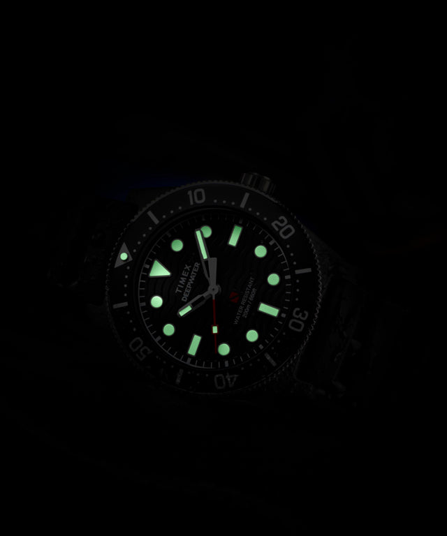 TW2Y02200 Deepwater Reef 200 XCF 43mm Synthetic Rubber Strap Watch Campaign Key Silhouettes (Beauty shots) Image