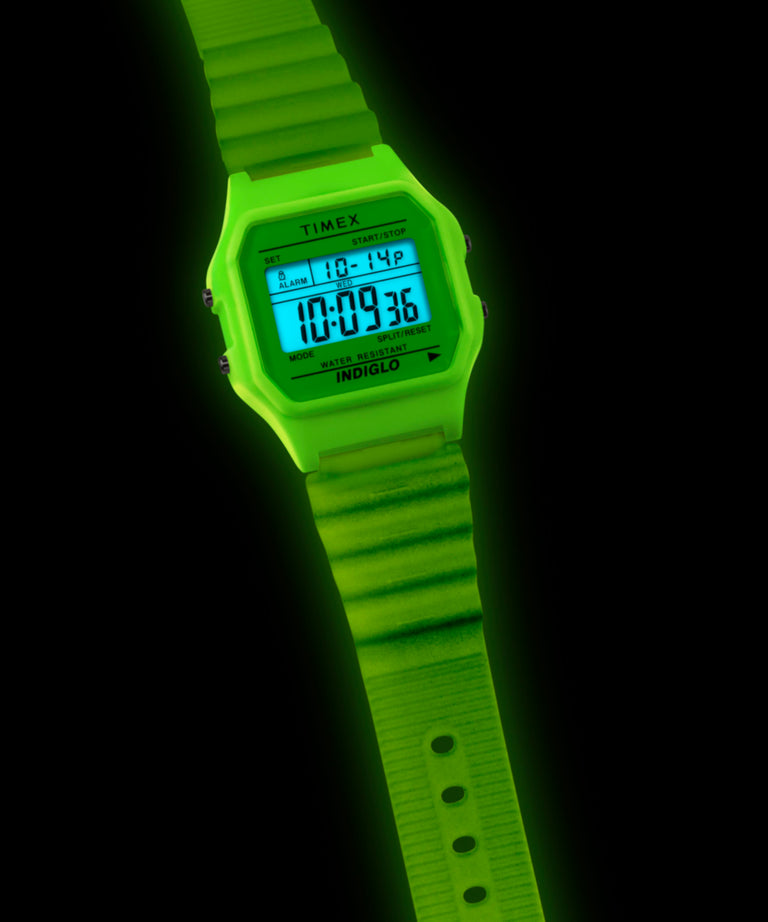 TW2Y02600 Timex T80 Glow in the Dark 34mm Resin Strap Watch Collab Additional Image