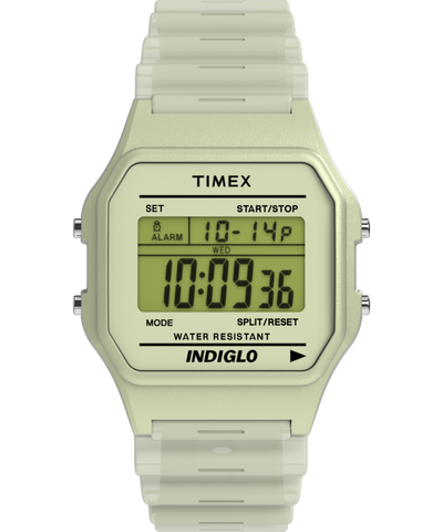 TW2Y02600 Timex T80 Glow in the Dark 34mm Resin Strap Watch Primary Image