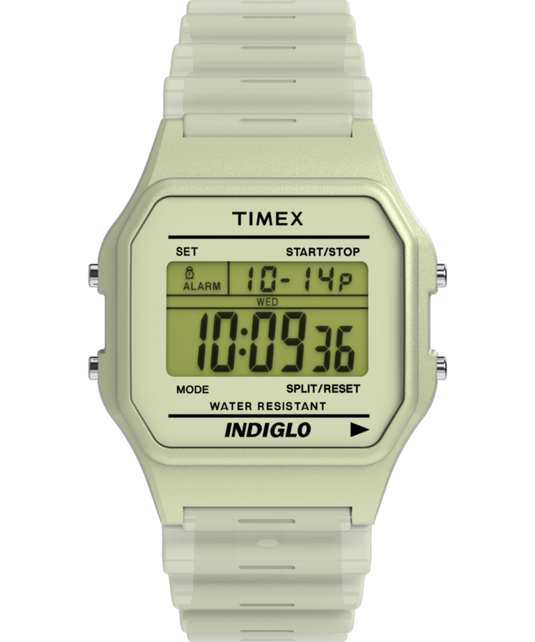 TW2Y02600 Timex T80 Glow in the Dark 34mm Resin Strap Watch Primary Image