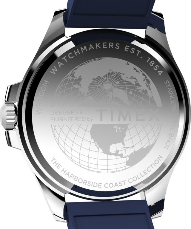 TW2Y05000 Harborside Coast 44mm Synthetic Rubber Strap Watch Caseback Image