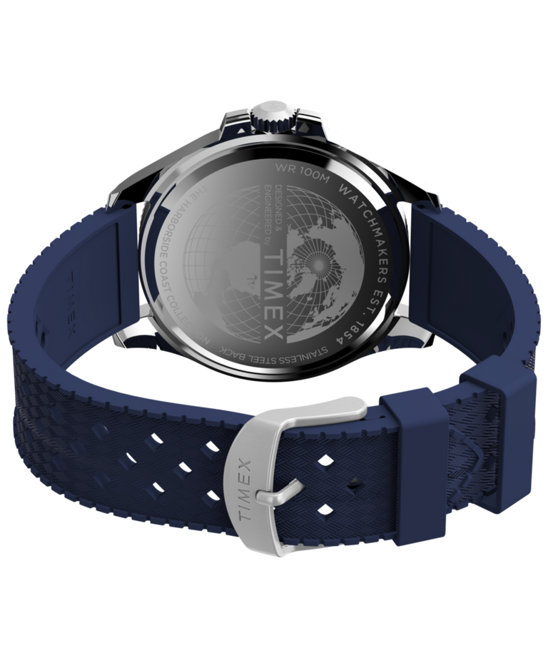 TW2Y05000 Harborside Coast 44mm Synthetic Rubber Strap Watch Caseback with Attachment Image