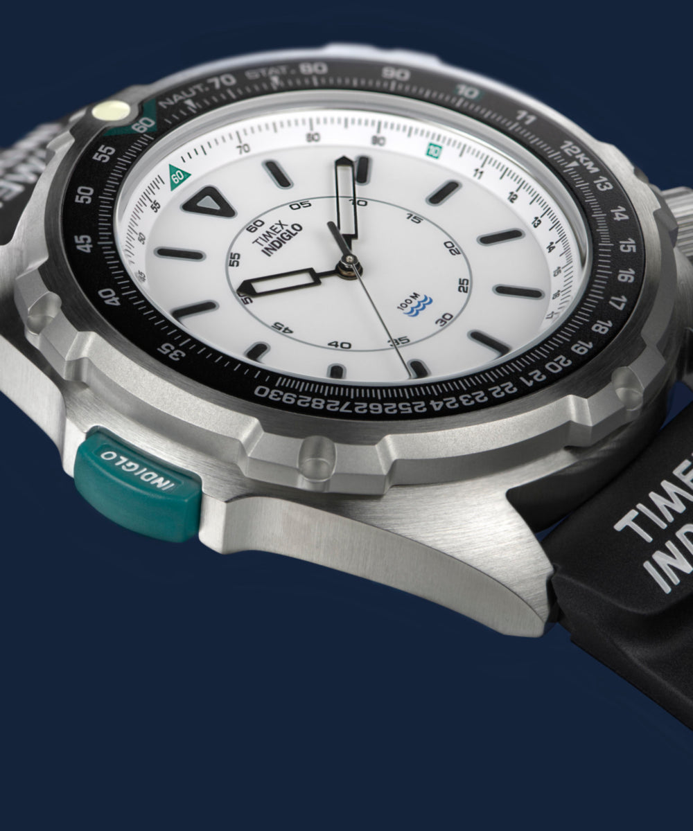 Timex 1995 Intrepid Reissue 46mm Synthetic Rubber Strap Watch