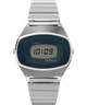 TW2Y06100 Q Timex® 1975 SSQ Digital Reissue 38mm Stainless Steel Bracelet Watch Primary Image