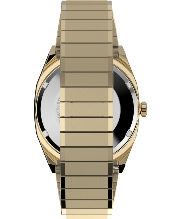 TW2Y07200 Timex® Automatic 1983 E Line Reissue 34mm Gold-Tone Expansion Band Watch Strap Image