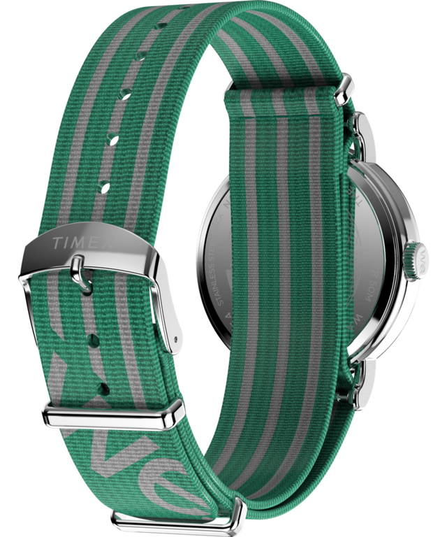 TW2Y08800 Timex Weekender 40mm Fabric Strap Watch Caseback with Attachment Image