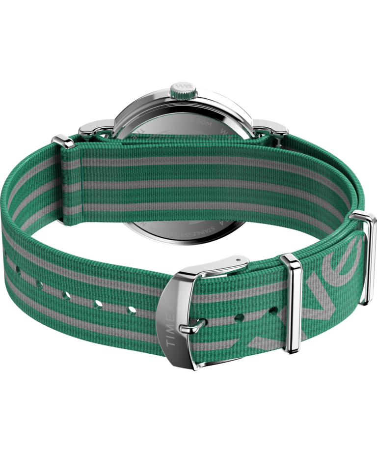 TW2Y08800 Timex Weekender 40mm Fabric Strap Watch Caseback with Attachment Image