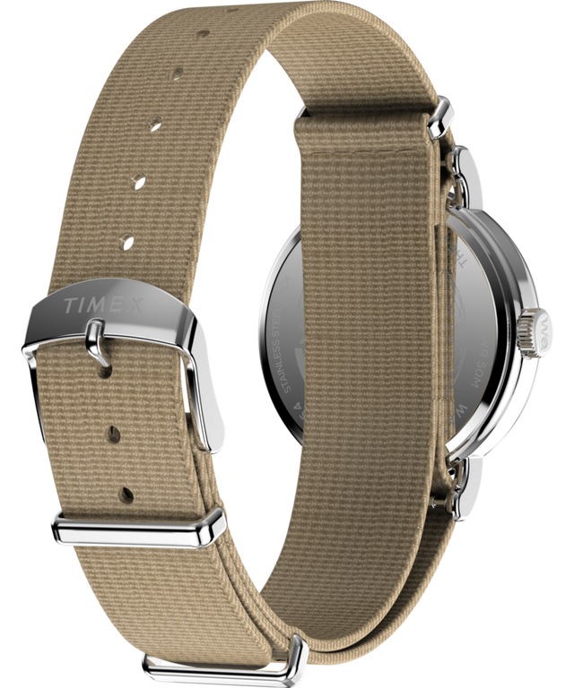 TW2Y09100 Timex Weekender 37mm Fabric Strap Watch Caseback with Attachment Image