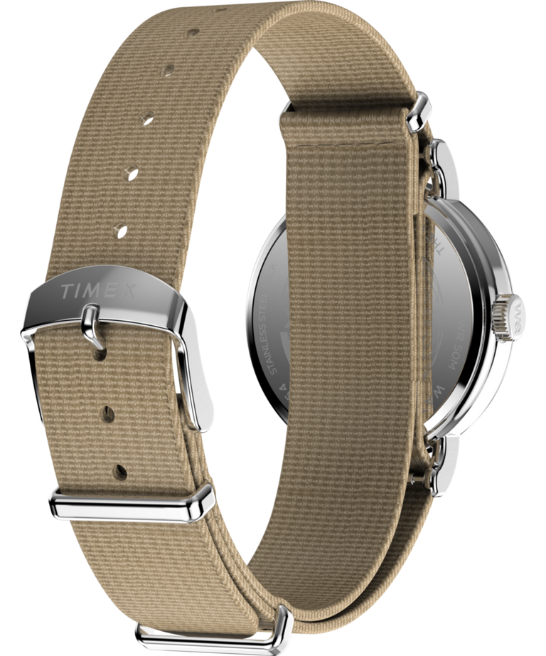 TW2Y09100 Timex Weekender 37mm Fabric Strap Watch Caseback with Attachment Image