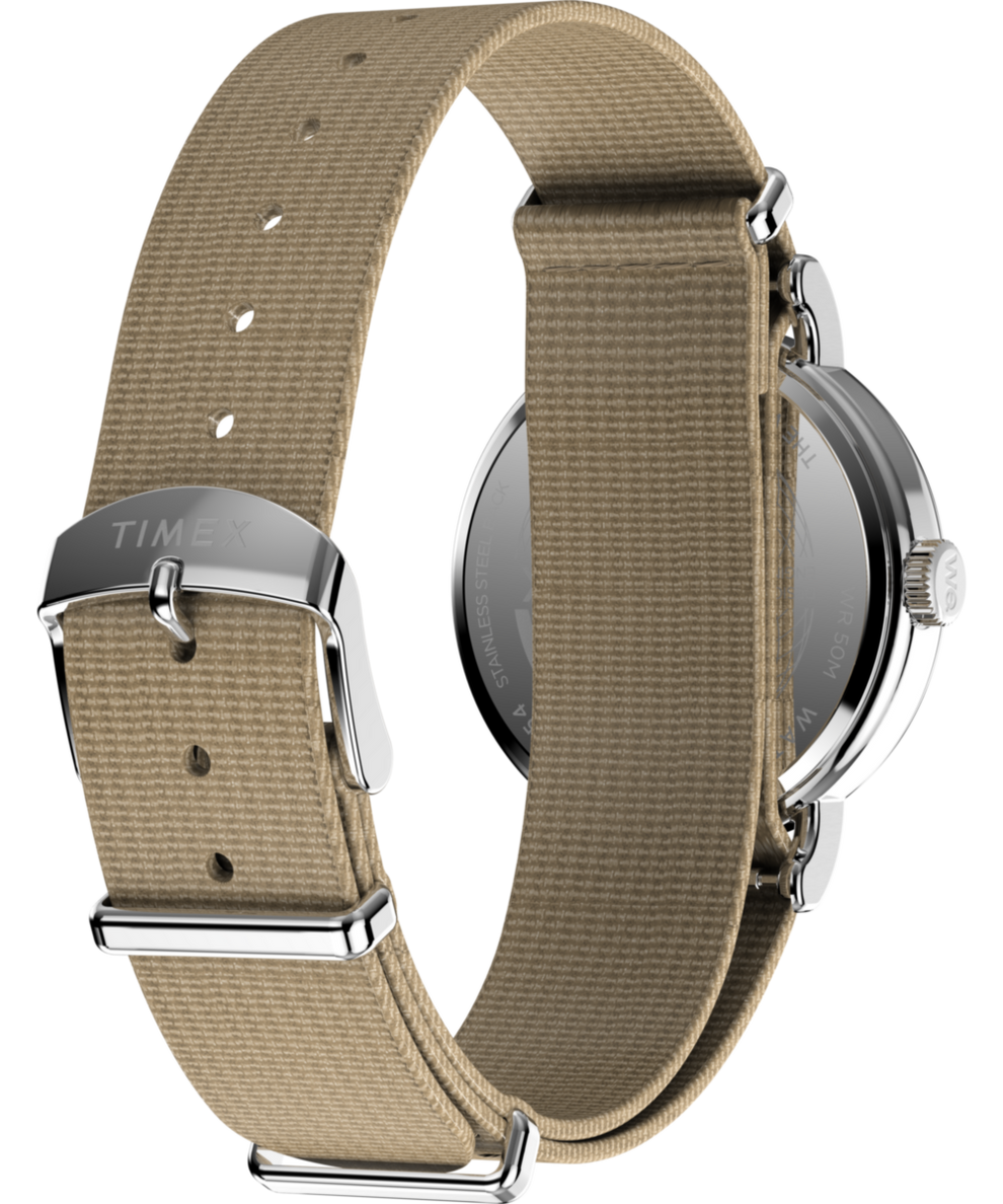 TW2Y09100 Timex Weekender 37mm Fabric Strap Watch Caseback with Attachment Image