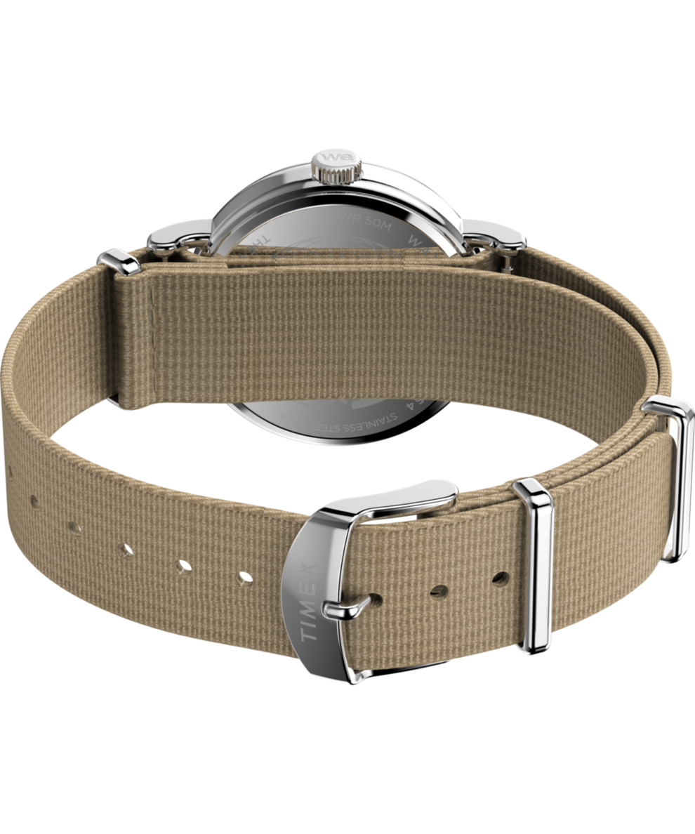 TW2Y09100 Timex Weekender 37mm Fabric Strap Watch Caseback with Attachment Image