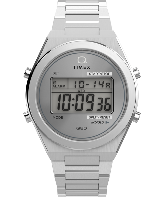 TW2Y09800 Q Timex® Q80 Continental 39mm Stainless Steel Bracelet Watch Primary Image