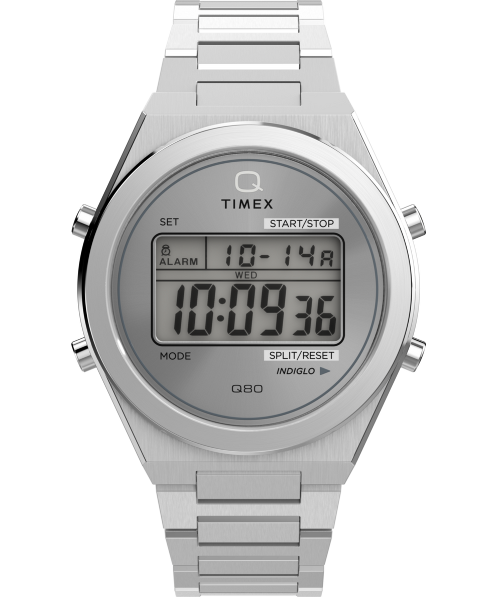 TW2Y09800 Q Timex® Q80 Continental 39mm Stainless Steel Bracelet Watch Primary Image