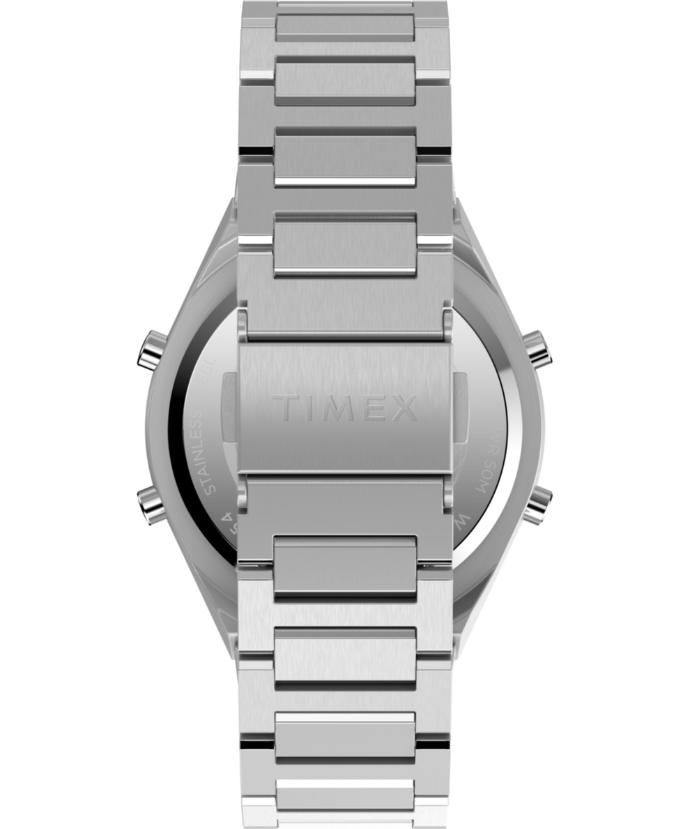 TW2Y09800 Q Timex® Q80 Continental 39mm Stainless Steel Bracelet Watch Strap Image