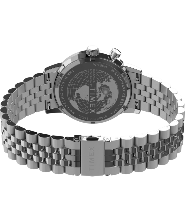 TW2Y09900 Marlin® Moon Phase Multifunction 40mm Stainless Steel Bracelet Watch Caseback with Attachment Image