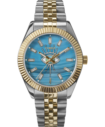 TW2Y11300 Timex x Jacquie Aiche 36mm Stainless Steel Bracelet Watch Primary Image