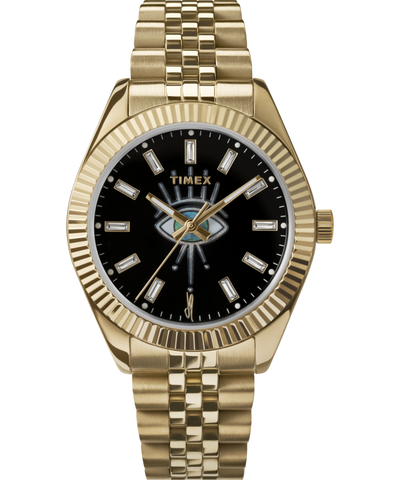 TW2Y11400 Timex x Jacquie Aiche 36mm Stainless Steel Bracelet Watch Primary Image