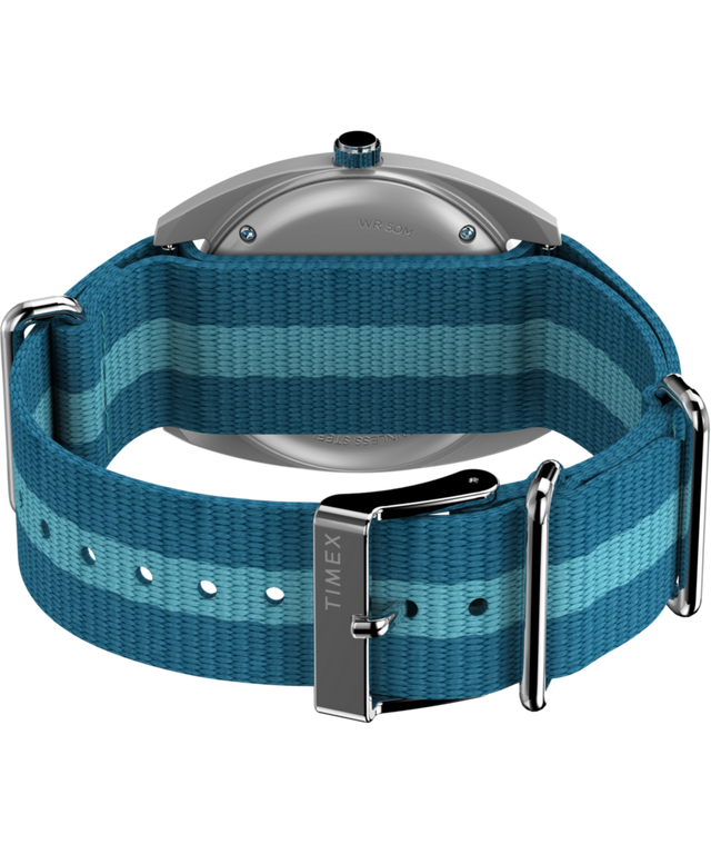 TW2Y11600 Timex x Worn & Wound 37mm Fabric Strap Watch Caseback with Attachment Image