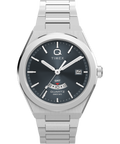 TW2Y12100 Q Timex® Continental GMT 39mm Stainless Steel Bracelet Watch Primary Image
