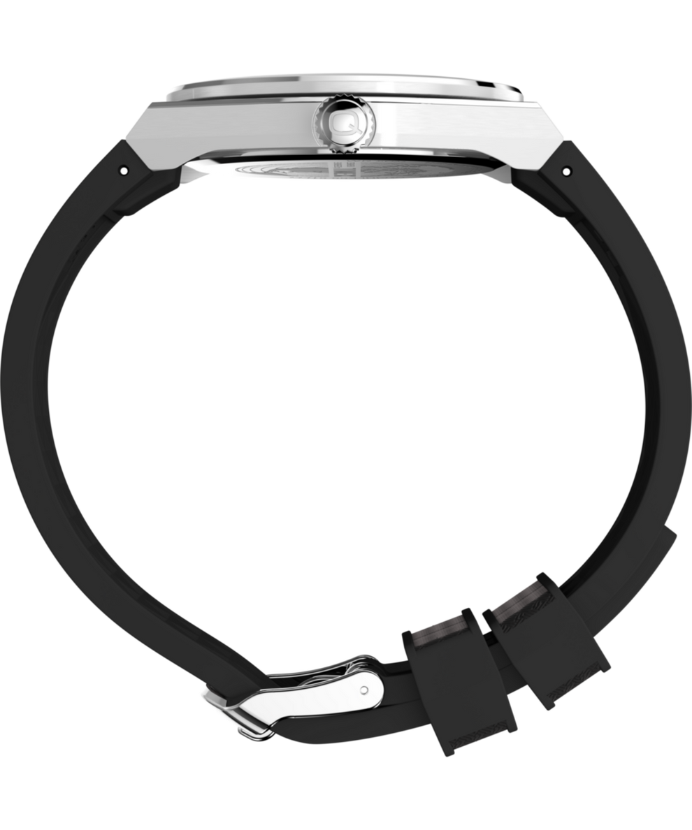 TW2Y12200 Q Timex® Continental GMT 39mm Synthetic Rubber Strap Watch  Profile Image