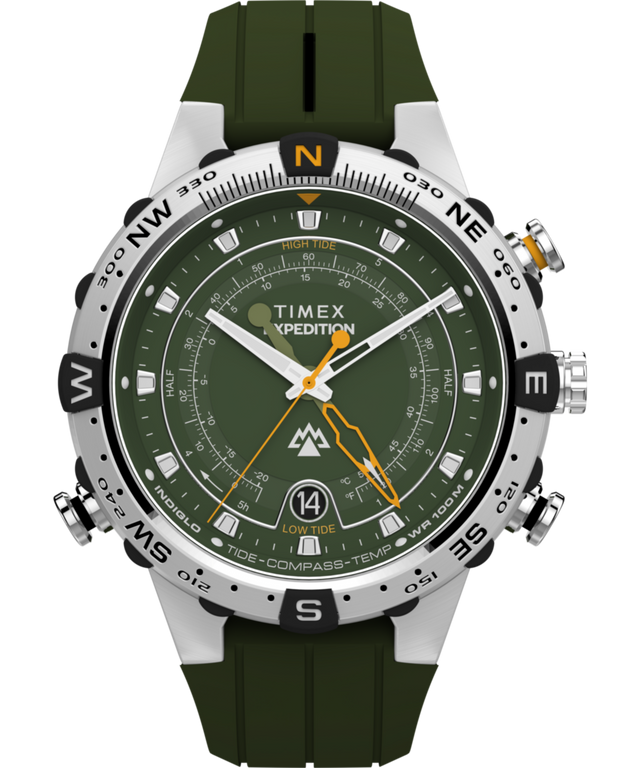 Expedition® Tide-Temp-Compass 45mm Silicone Strap Watch
