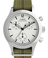TW2Y15700 Timex Weekender New England Chronograph 40mm Eco-Conscious Fabric Strap Watch Primary Image