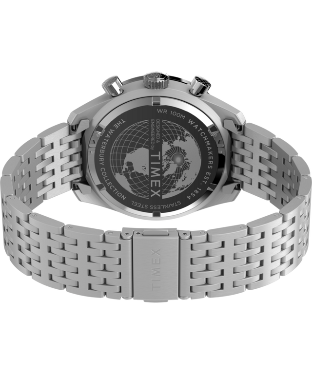 TW2Y18700 Waterbury Traditional Chronograph 41mm Stainless Steel Bracelet Watch  Caseback with Attachment Image