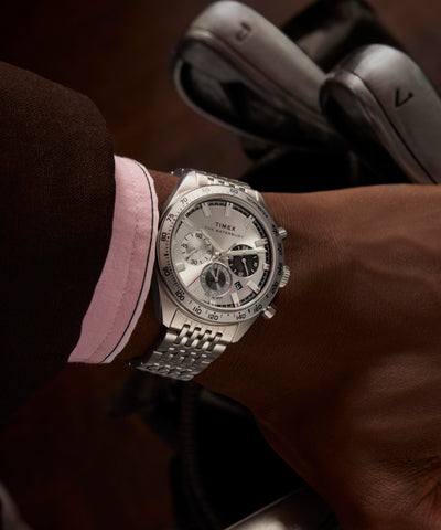 TW2Y18700 Waterbury Traditional Chronograph 41mm Stainless Steel Bracelet Watch  Primary Wrist Image