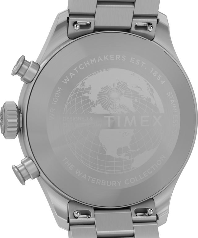 TW2Y19100 Waterbury Ace Chronograph 41mm Stainless Steel Bracelet Watch Caseback Image