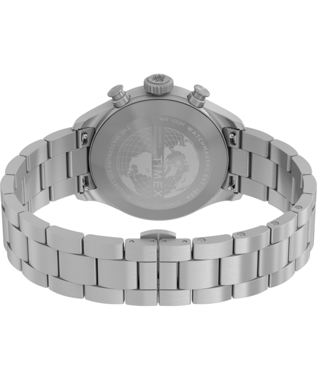 TW2Y19100 Waterbury Ace Chronograph 41mm Stainless Steel Bracelet Watch Caseback with Attachment Image