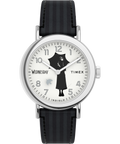TW2Y19400 Timex x Wednesday Weekender 37mm Leather Strap Watch Primary Image